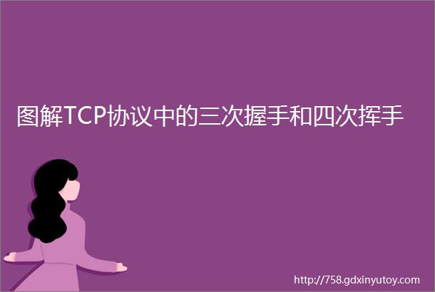 图解TCP协议中的三次握手和四次挥手